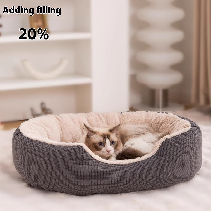 Winter Fleece-lined Thick Removable Washable Scratch-resistant Wear-resistant Warm Cat Nest