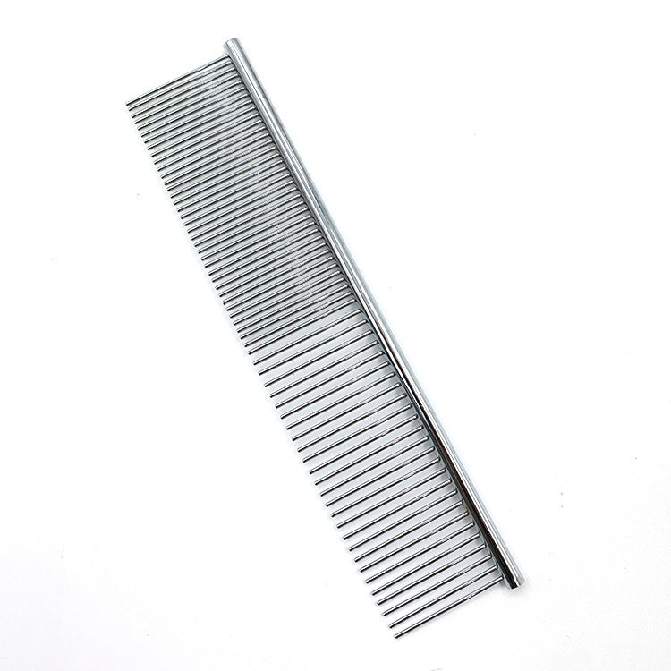 Dog Combs With Rounded Ends Stainless Steel Teeth Cat Comb For Removing Tangles And Knots Professional Grooming Tool For Long And Short Haired Dog Cat And Other Pets
