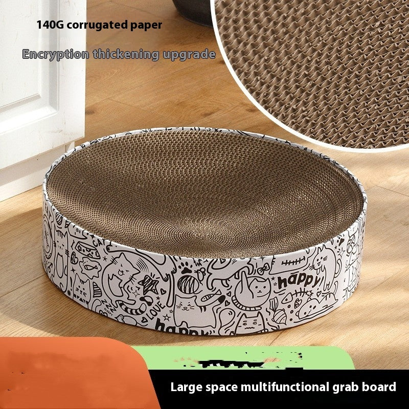 Round Cat Scratching Board Nest Extra Large Simple