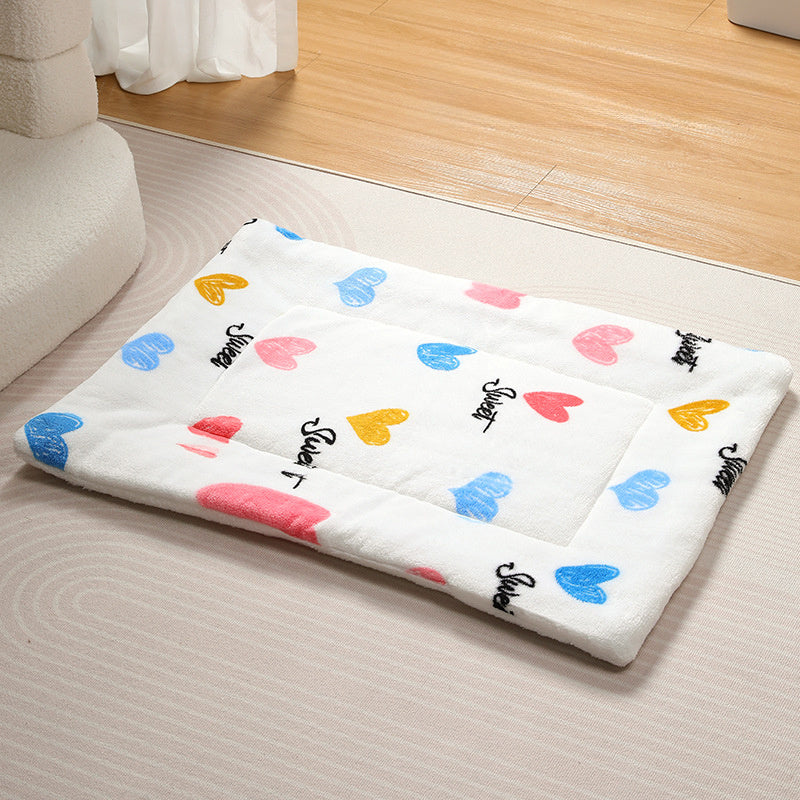 Hot Selling Cute Cat Blanket Pet Winter Warm Coral Velvet Pet Dog Cat Blanket Autumn And Winter Pet Supplies