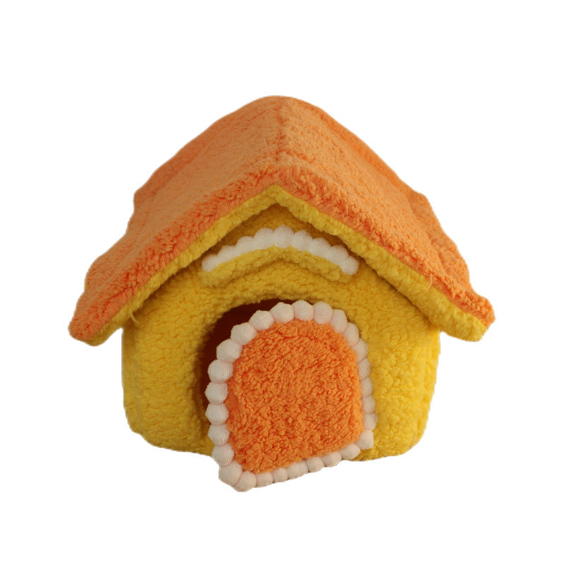 Kennel Winter Warm Small Dog Teddy Four Seasons Universal Removable And Washable Cat Nest Bed Pet Supplies