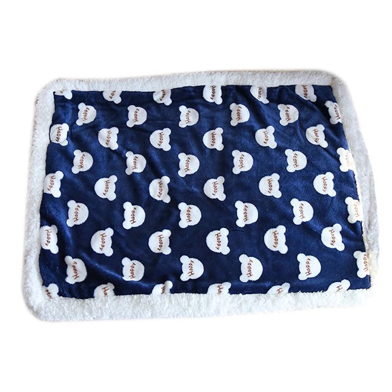 Thick Lamb Fleece Pet Dog Blanket Soft Flannel Cat And Dog Cushion To Keep Warm Cat And Dog Sleeping Blanket Winter Pet Cushion