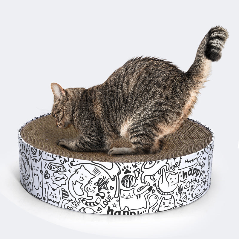 Round Cat Scratching Board Nest Extra Large Simple