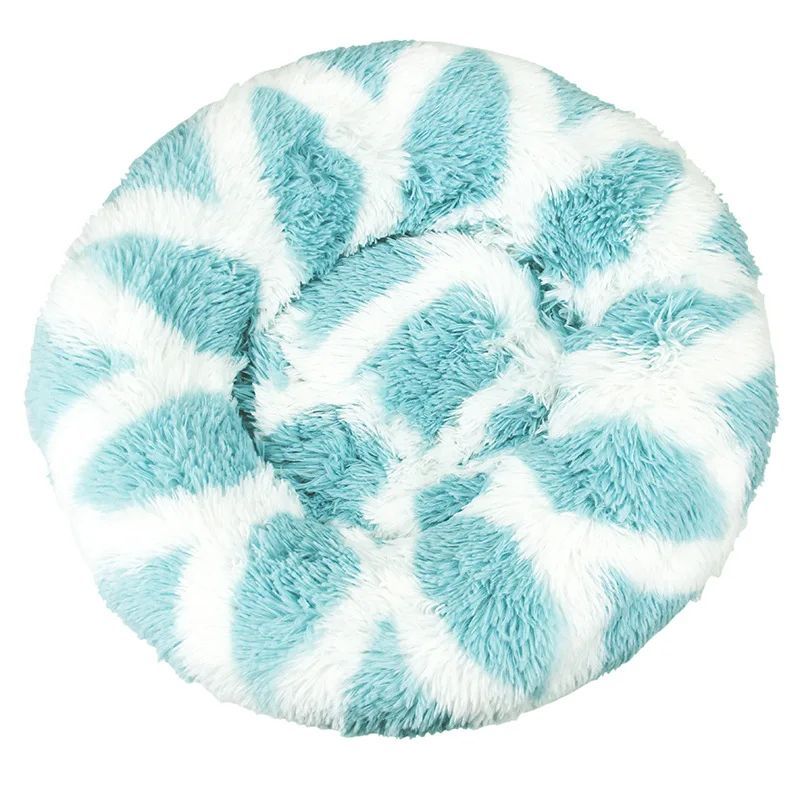 Dog Cat Plush Round Nest Pet Winter Mat Pet Product Accessories Bed Multicolor Multi Size Cat Litter Dog Litter