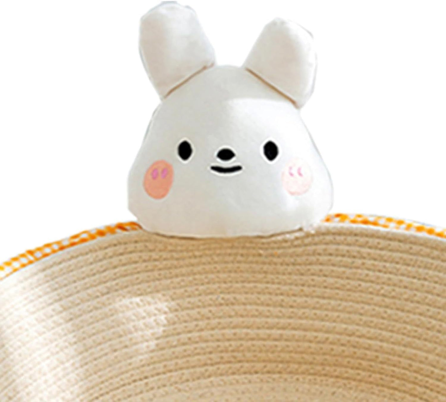 Cotton Rope Cat Bed Cat House Cat Scratcher Cat Scratching Board Woven Basket Cat Nest For Kitten Kitties Rabbits Indoor Cats, Rabbit