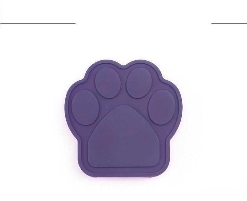 Pet Bathing Silicone Suction Cup Fixed Bowl Eating Slowly To Divert Attention Dog Paw Pad