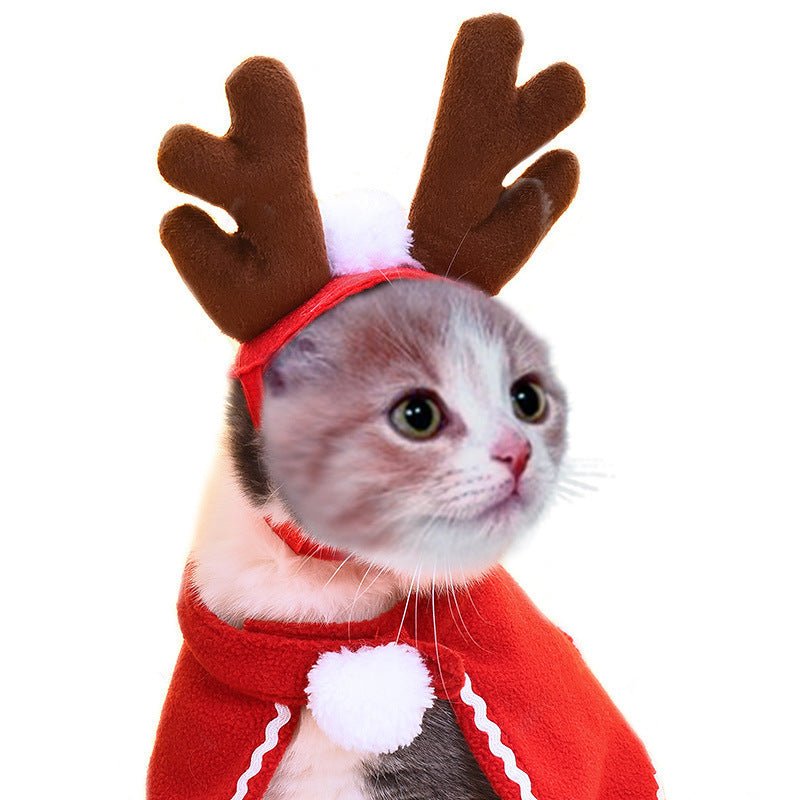 Funny Pet Dog Cat Costume Warm Hat Photo Props Headwear