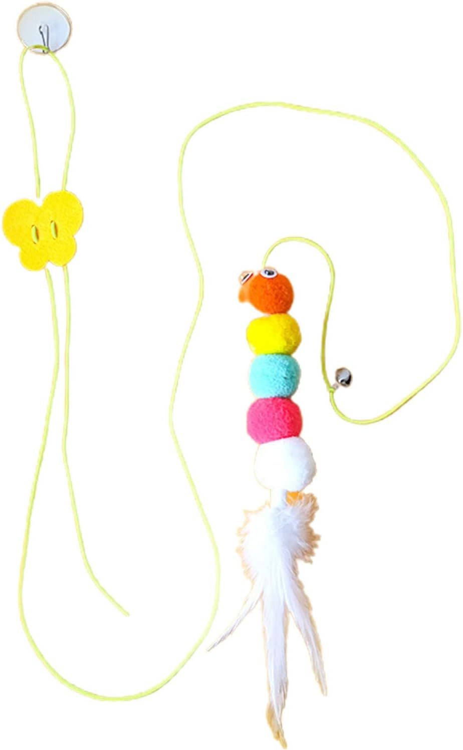 Cat Toys For Indoor Cats Interactive Cat Toys For Indoor Cats 200cm Hanging Cat Toy Self-Excited Retractable Nylon Stress Relief Cat Catnip Swing