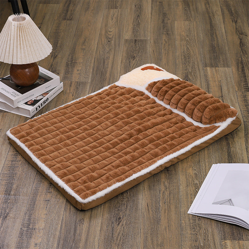 New Winter Warm Removable Pet Cat Pad Dog Pad Doghouse Sleeping Pad Pet Supplies Large, Medium And Small Sleeping Beds