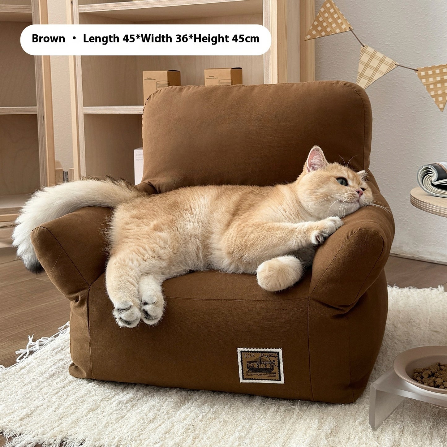 Pet Children's Small Sofa Autumn And Winter Cathouse Doghouse Sand Removable And Washable Cool Feeling Pet Bed