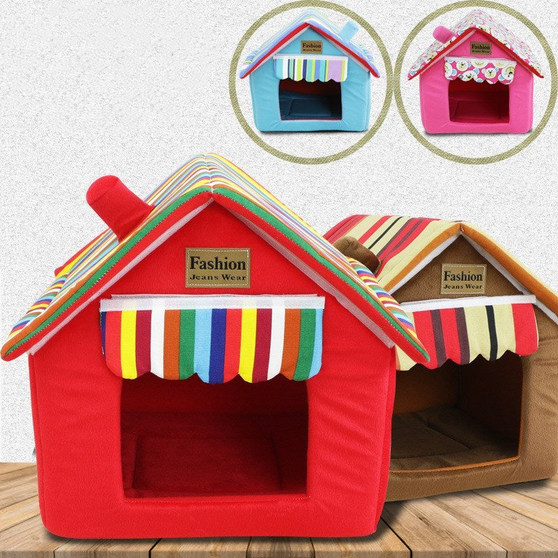 Four Seasons To Keep Warm In Summer, Removable and Washable House Tent Bed Nest