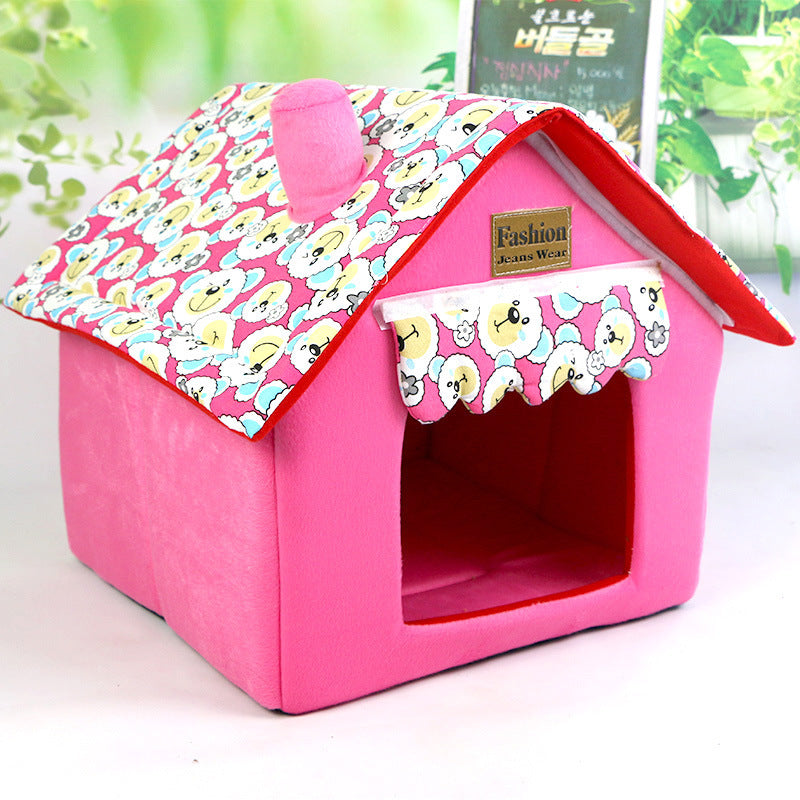 Four Seasons To Keep Warm In Summer, Removable and Washable House Tent Bed Nest