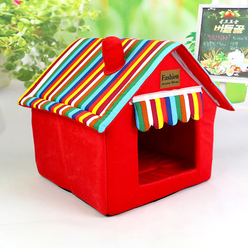 Four Seasons To Keep Warm In Summer, Removable and Washable House Tent Bed Nest