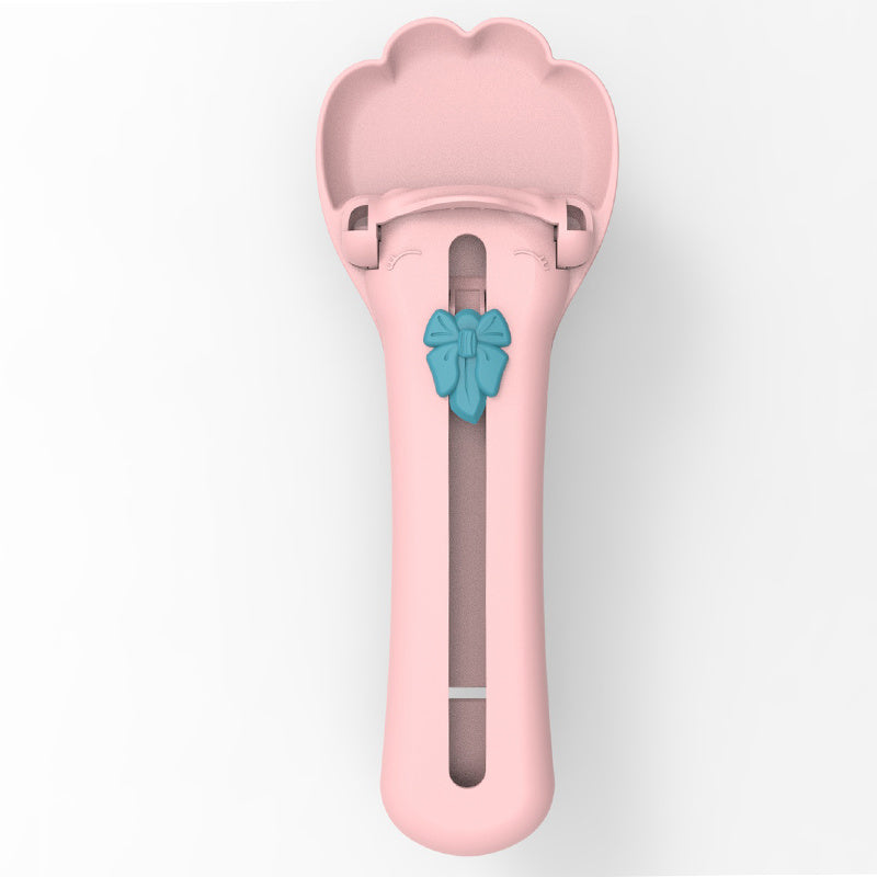 Pet Feed Spoon Snack Extrusion Food Scoop Cat Treat Bars Squeezer Feeder Puppy Kitten Liquid Food Cereal Dispenser Dropshipping