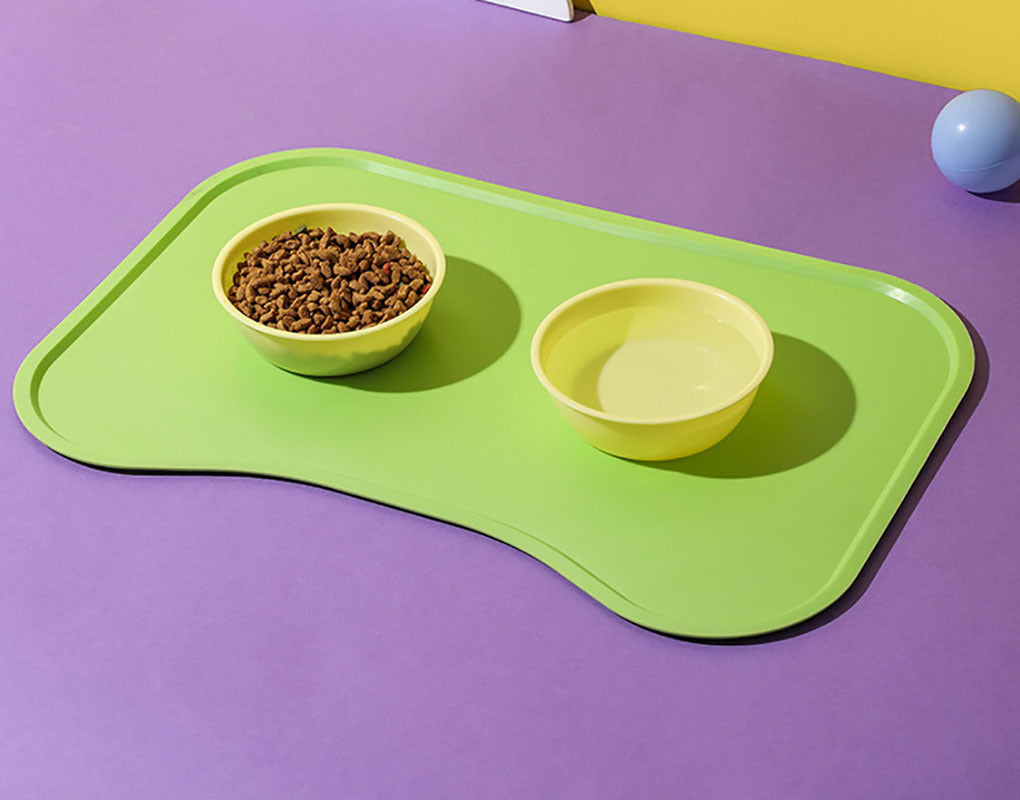 Silicone Dogs And Cats Eating Anti-overflow Anti-spill Waterproof Easy To Clean Pet Placemat