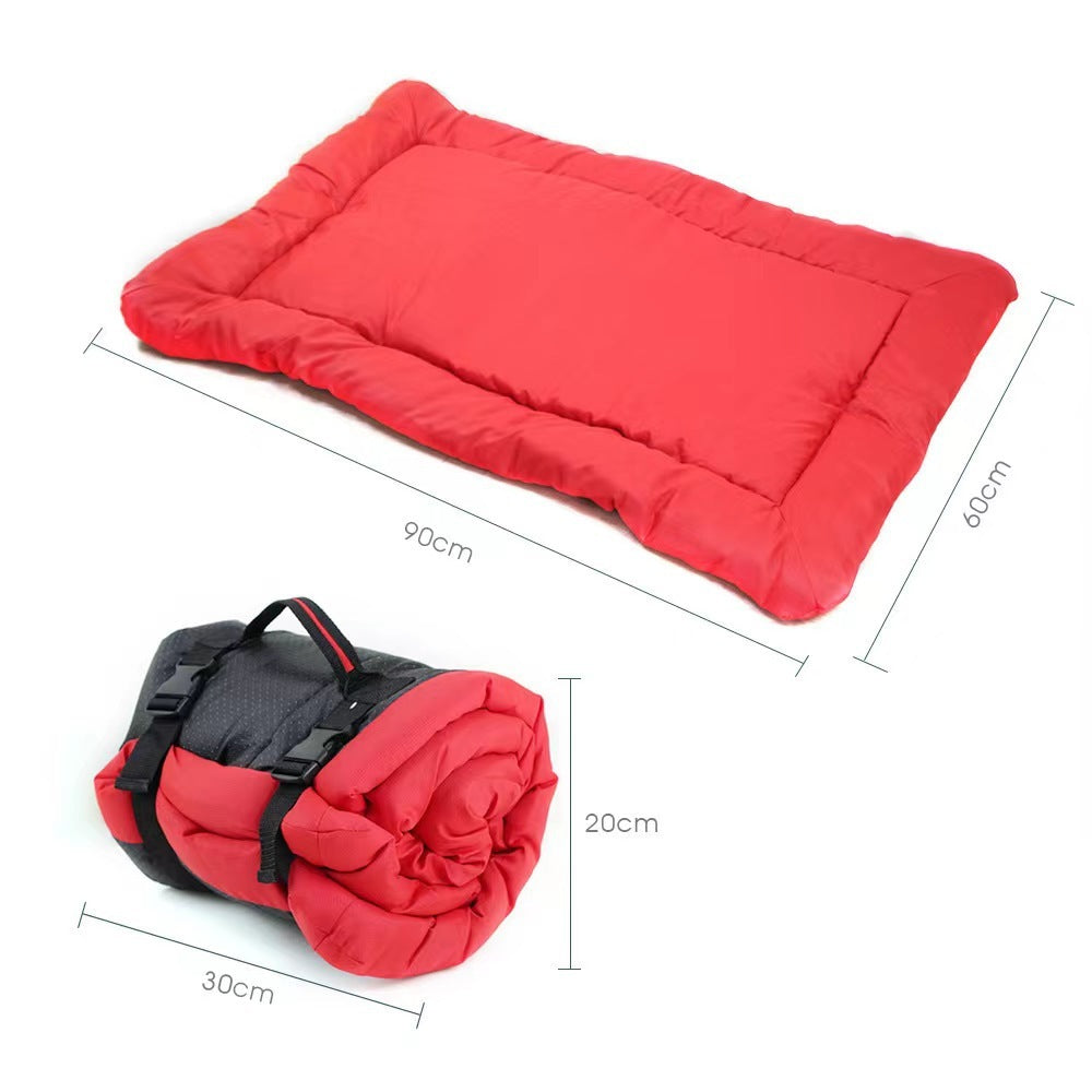 Outdoor Dog Bed Portable Camping Travel Dog Bed Soft Comfortable Waterproof Non-Slip Machine Washable Easy To Clean Pet Mat For Small Medium And Large Dog And Cat