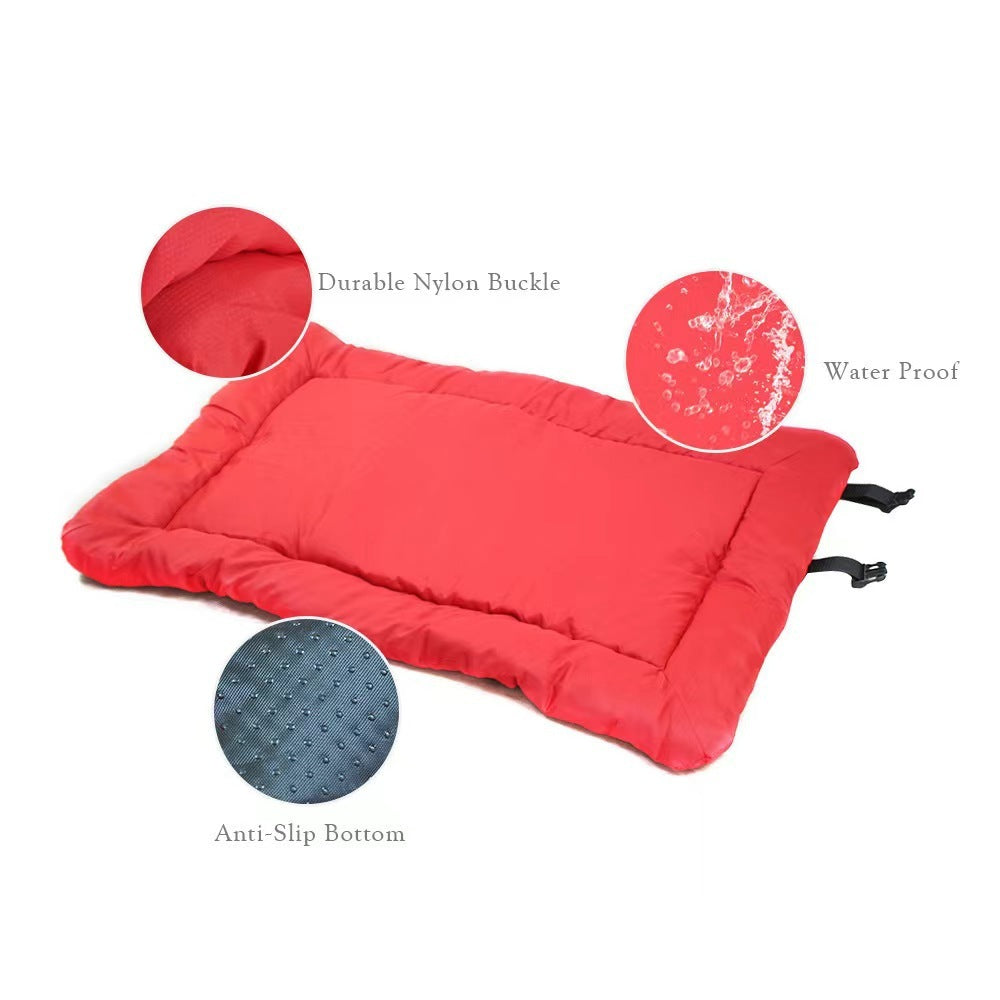 Outdoor Dog Bed Portable Camping Travel Dog Bed Soft Comfortable Waterproof Non-Slip Machine Washable Easy To Clean Pet Mat For Small Medium And Large Dog And Cat