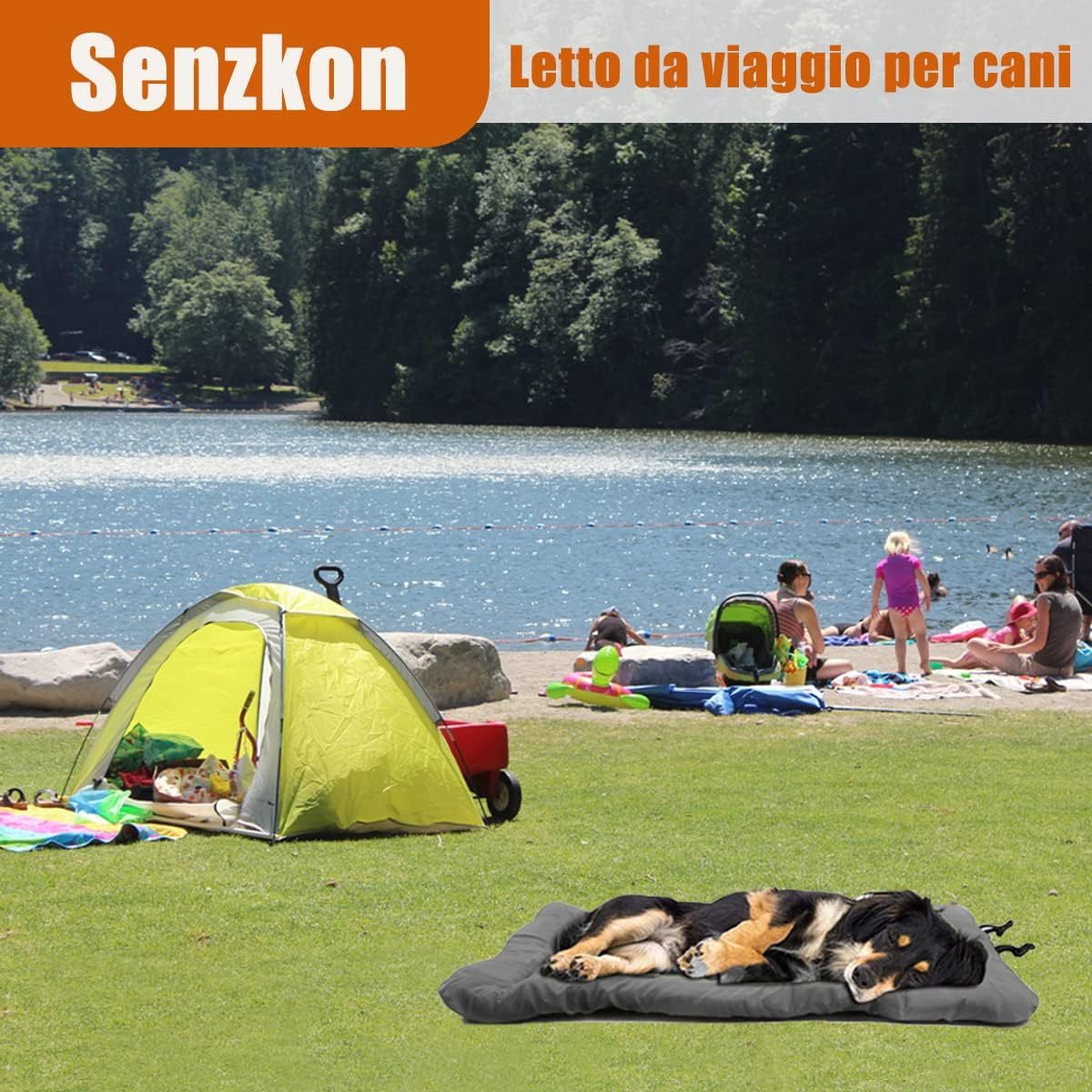 Outdoor Dog Bed Portable Camping Travel Dog Bed Soft Comfortable Waterproof Non-Slip Machine Washable Easy To Clean Pet Mat For Small Medium And Large Dog And Cat