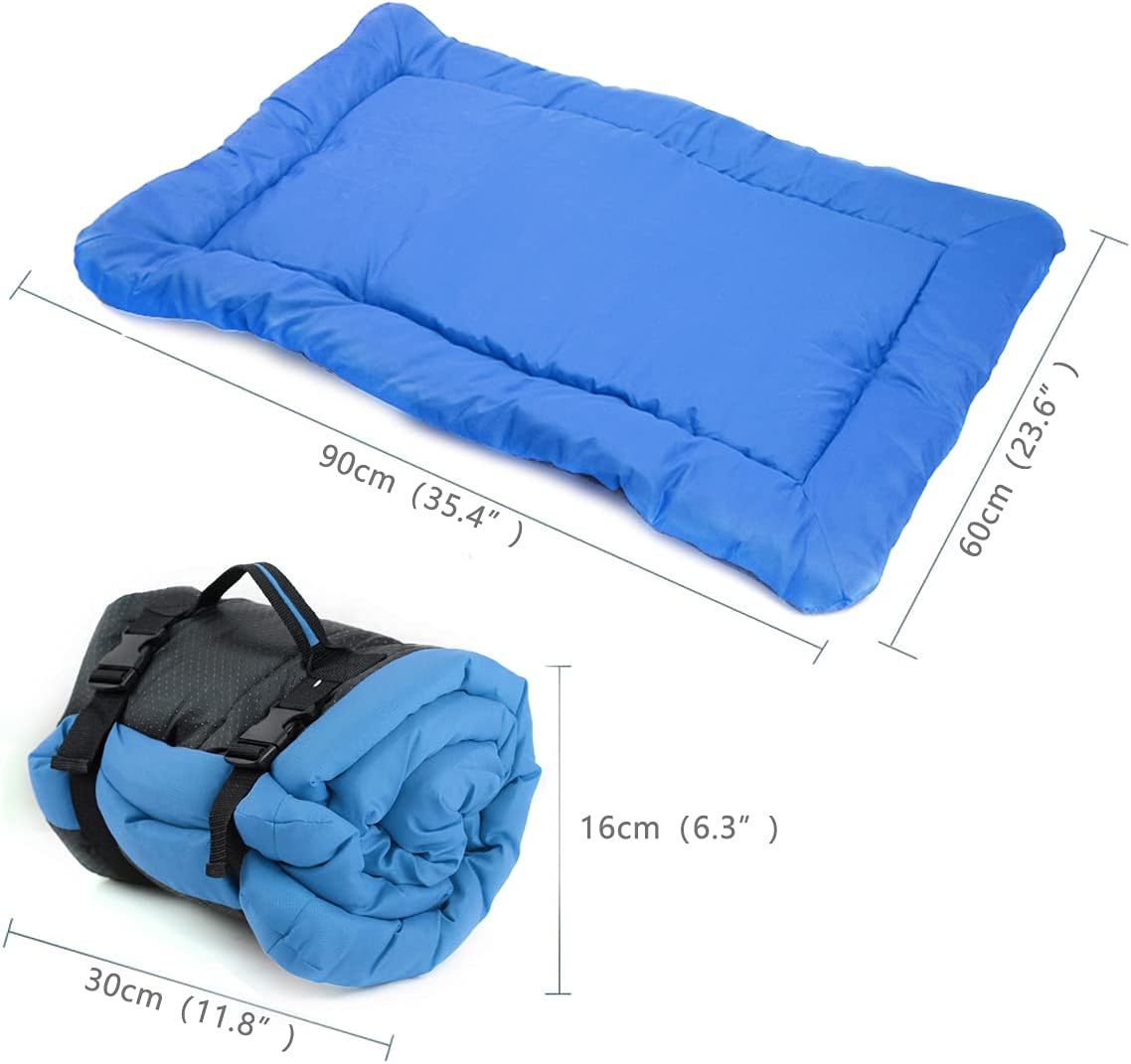Outdoor Dog Bed Portable Camping Travel Dog Bed Soft Comfortable Waterproof Non-Slip Machine Washable Easy To Clean Pet Mat For Small Medium And Large Dog And Cat