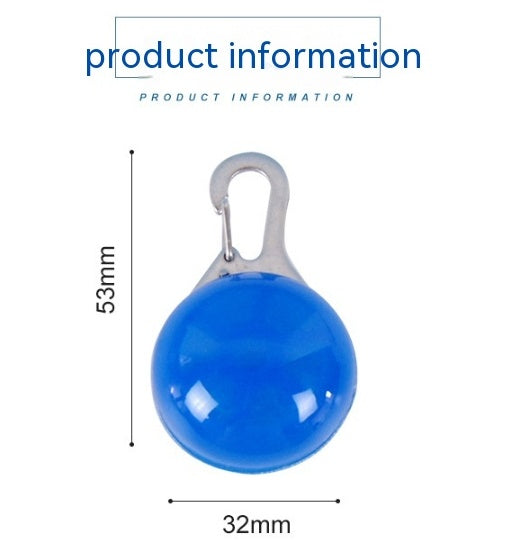 Pet Supplies Rechargeable LED Night Travel Anti-lost Warning Light Pendant