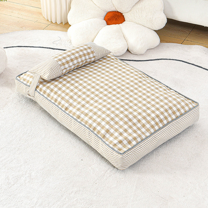 Pet Nest Dog Cushion, Warm In Autumn And Winter, Fully Removable And Washable Dog Bed, Thickened, Comfortable And Warm Cat And Dog Sleeping Mat