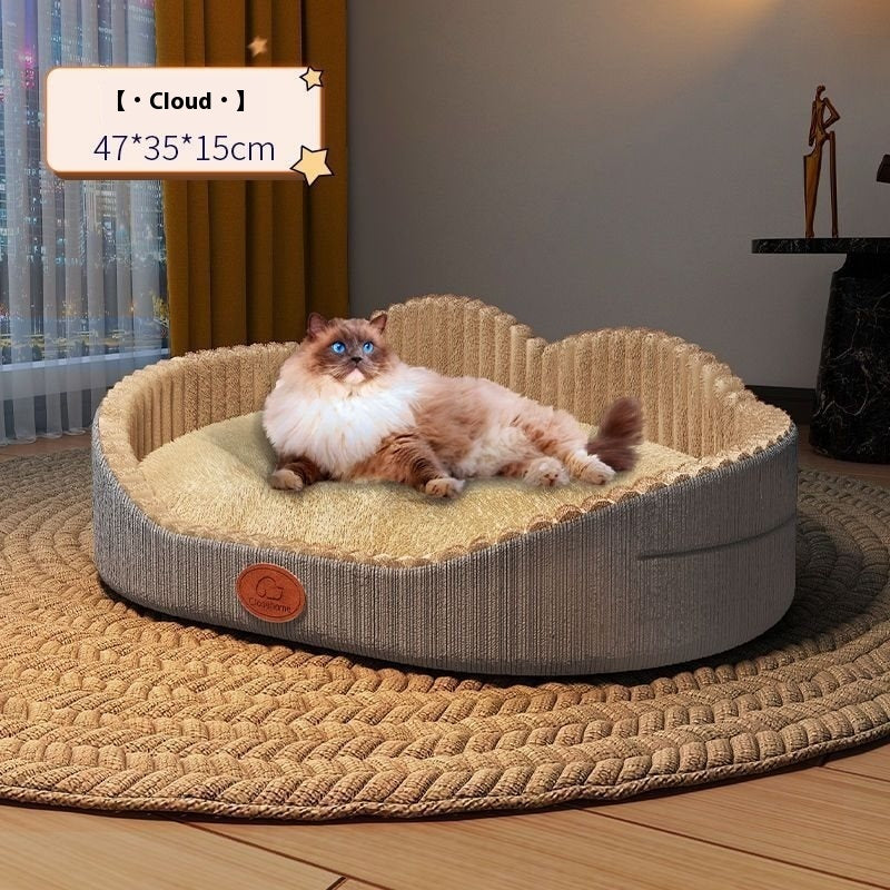 Cat Nest Winter Warm Semi-closed