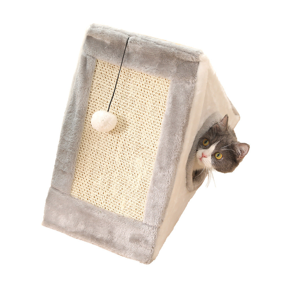Creative Triangle Cat Claw Sisal Toy