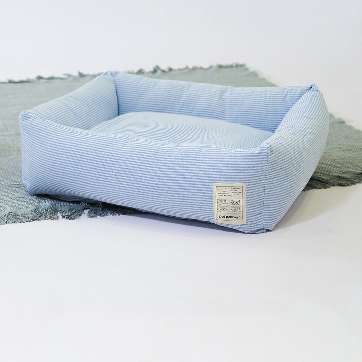 Striped Shirt Lining Foldable Warm Cat Nest