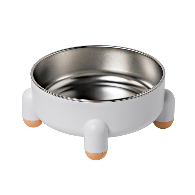 Non-slip Stainless Steel Bowl For Dogs And Cats Bowl For Food Anti-overturn For Pets Not Black High Foot