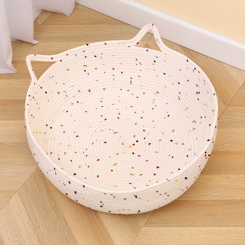 Cotton And Hemp Rope Cat Nest Mat Cotton And Hemp Rope Pet Bed