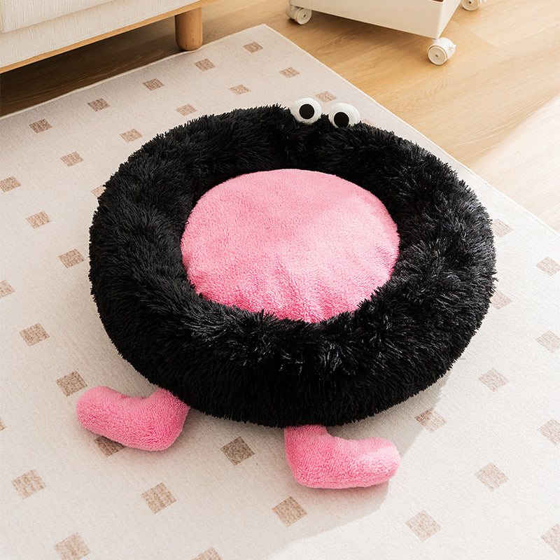 Elf Briquettes Plush Kennel Sleeping Mat Autumn And Winter Warm Thickened Than Bear Teddy Dog Bed Cat Bed Pet Nest