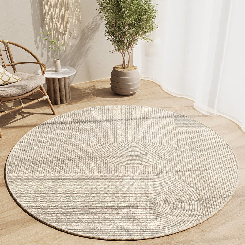 Simple Round Carpet Study Swivel Chair Absorbent Wear-resistant Skid Resistance Blanket