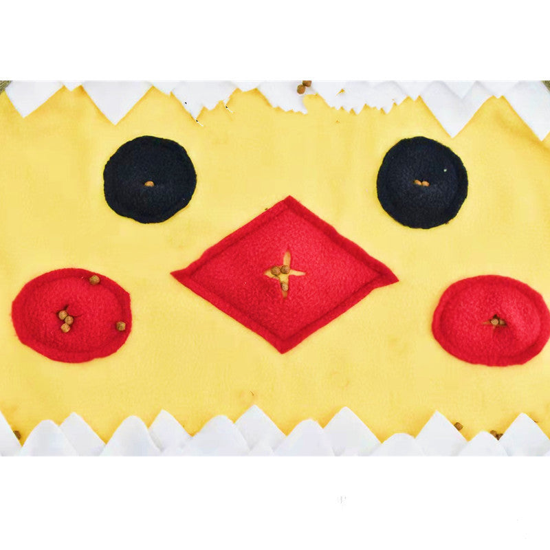 Pet Dog Broken Shell Chick Sniffing Pad