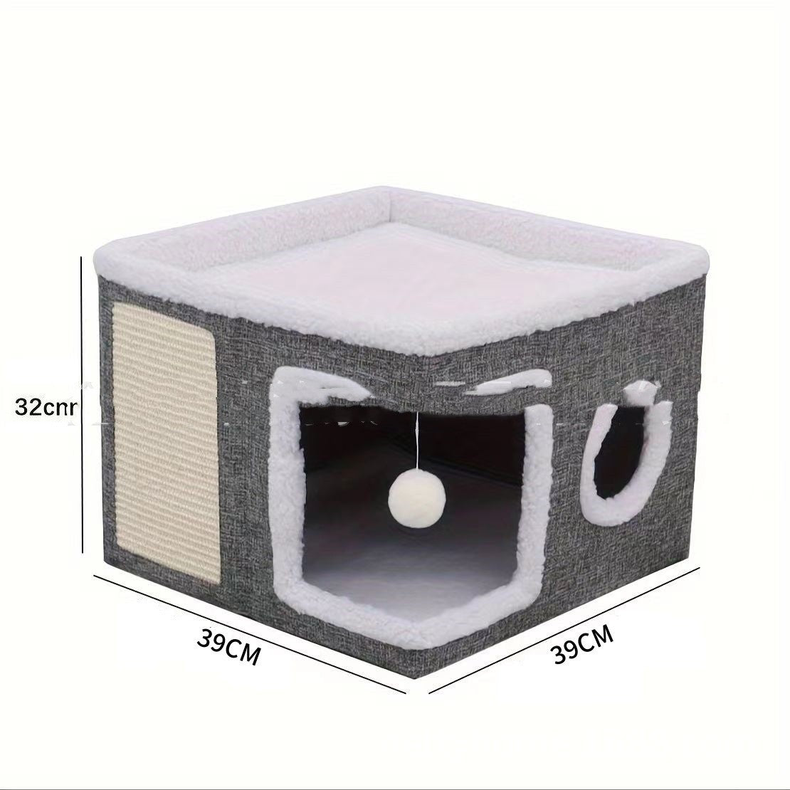 Pet Double-layer Cat Nest Villa Can Be Stored And Folded