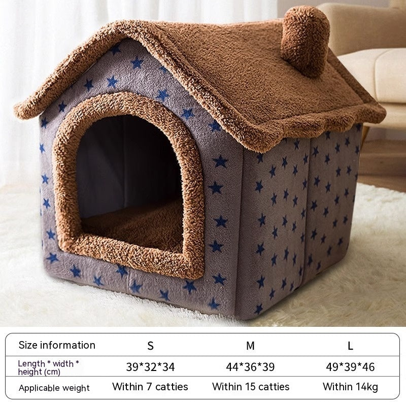 Autumn And Winter Closed Warm Cat Bed Kennel Pet Supplies