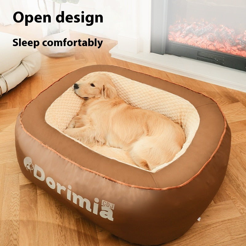 Winter Warm Removable And Washable Simple Printed Kennel