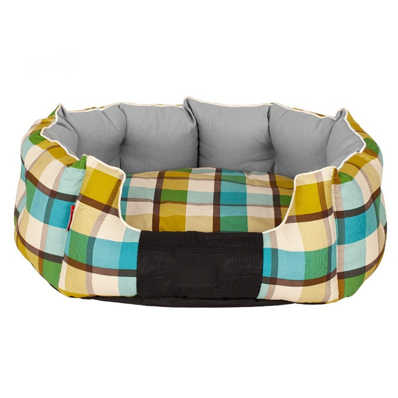 Round Kennel Dog Mattress Winter Warm Removable And Washable Cat Nest