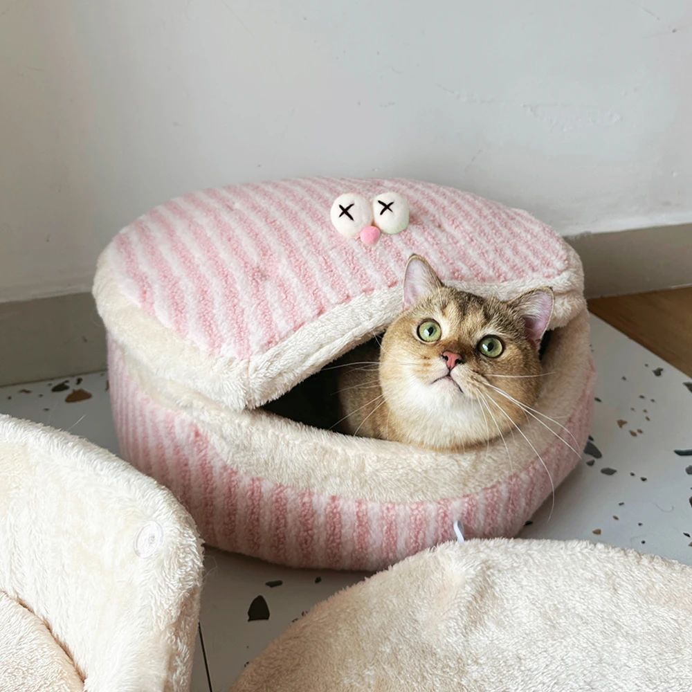 Causeway Braised Sandwich Cat Nest Warmth Winter Four Seasons Universal Cat House Washable Pet Nest