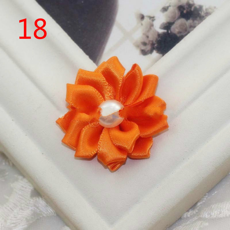 Ribbon Handmade Pearl Flowers