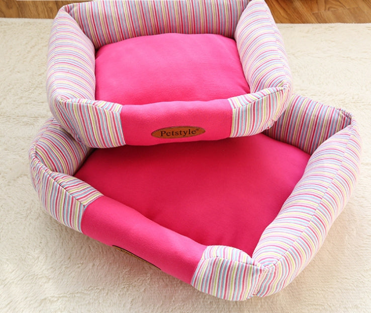 Small Square Nest Teddy Bichon Pet Kennel Dog Mat Four Seasons Universal Warm Nest