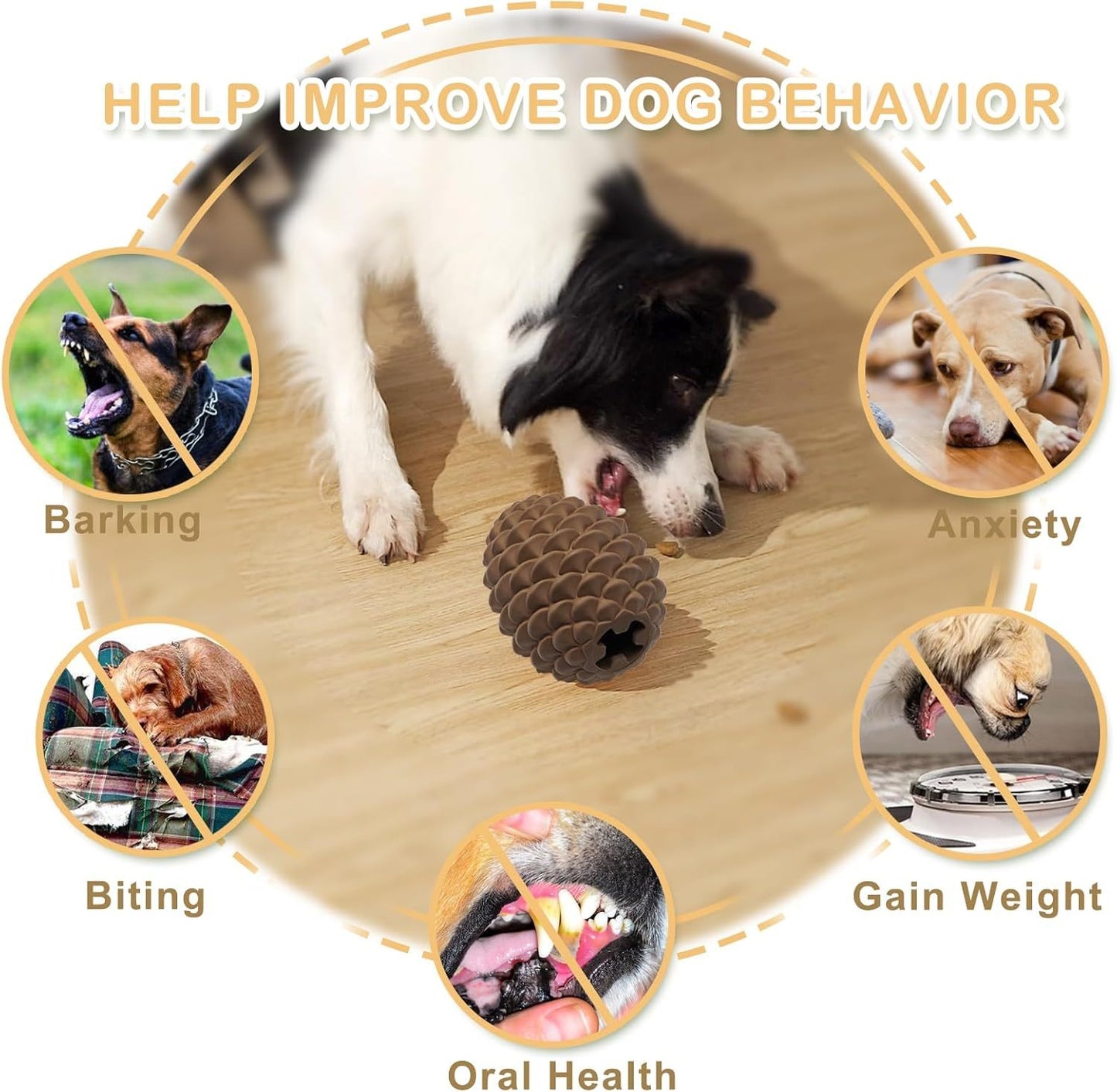 Pine Cone Tough Dog Toys For Aggressive Chewers Dog Chew Toys With Interactive Dog Treat Dispenser Indestructible Dog Toy For Medium Large Dogs Heavy Duty Dog Presents
