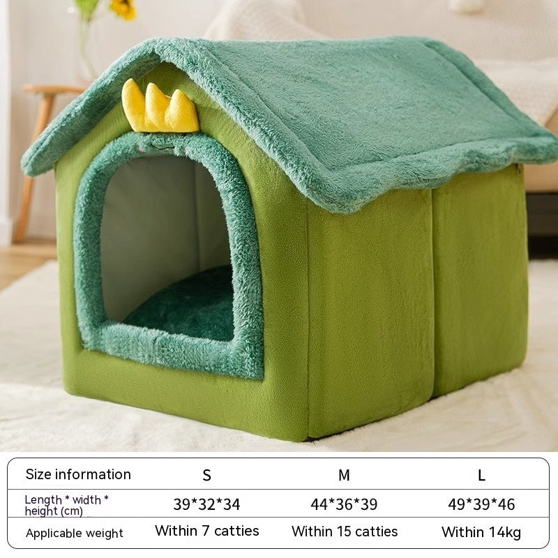 Autumn And Winter Closed Warm Cat Bed Kennel Pet Supplies