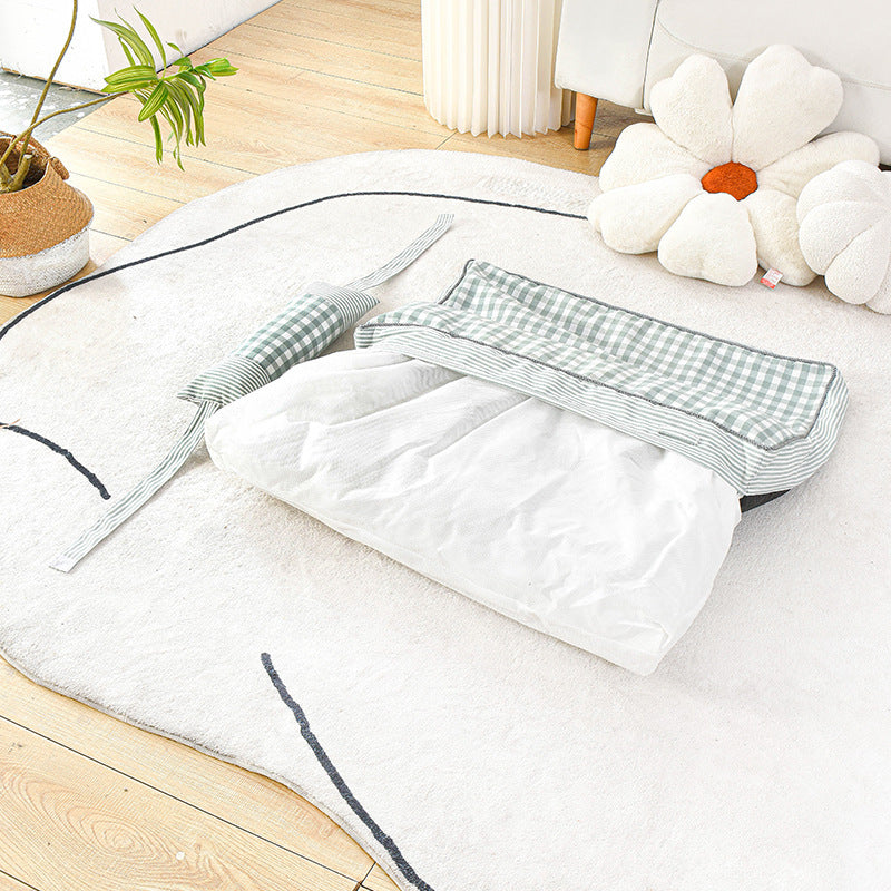 Pet Nest Dog Cushion, Warm In Autumn And Winter, Fully Removable And Washable Dog Bed, Thickened, Comfortable And Warm Cat And Dog Sleeping Mat