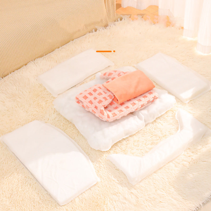 Sleeping Nest For Pets Triangular Hat Sponge Can Be Disassembled And Washed Warm For Cats Thick Kennel Autumn And Winter