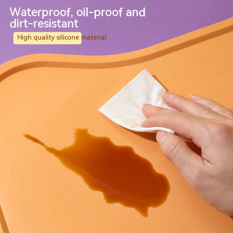 Silicone Dogs And Cats Eating Anti-overflow Anti-spill Waterproof Easy To Clean Pet Placemat