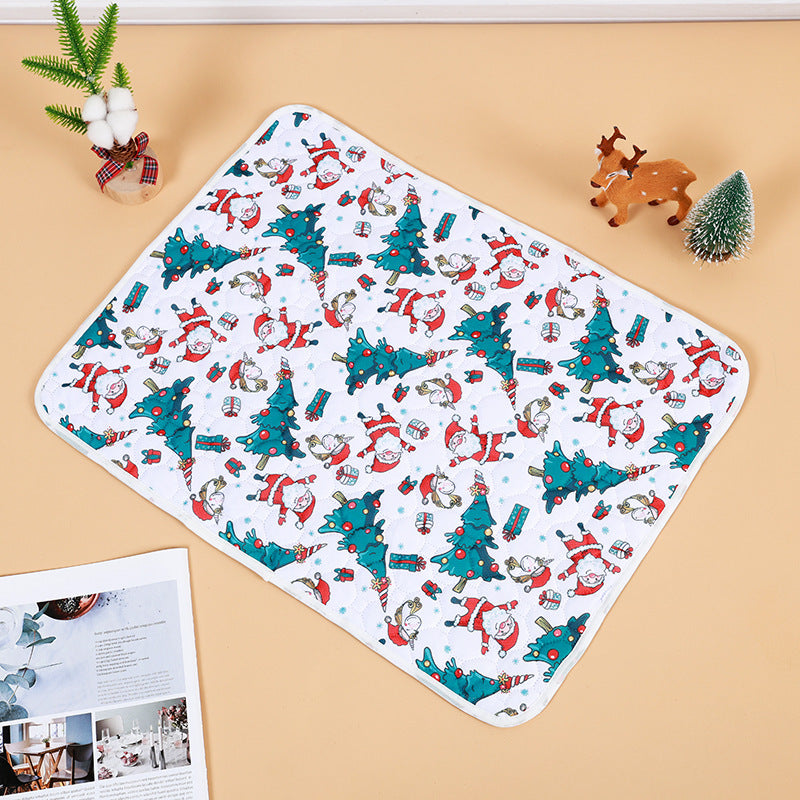 Christmas Style Absorbent Urine Pad Non-slip And Easy To Dry
