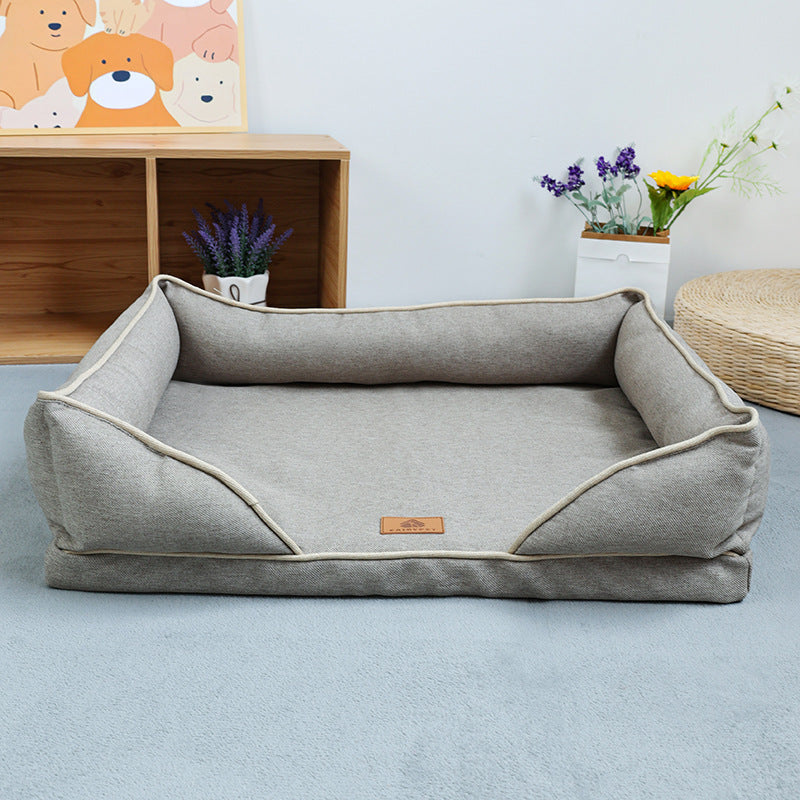 Linen Square Nest Removable And Washable Four Seasons Universal Kennel Dogs Bed