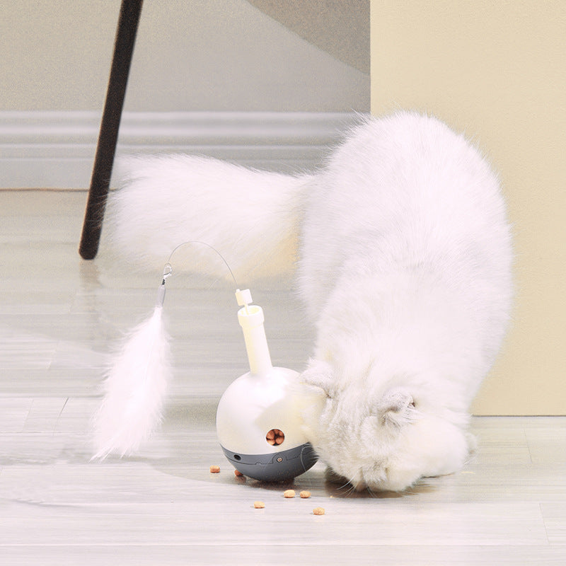Cat Toys For Indoor Cats Ultra Quiet Interactive Cat Toy Random Moving Auto Matic Cat Feather Toy For Bored Cats Auto Timer Off Rechargeable Smart Cat Toys