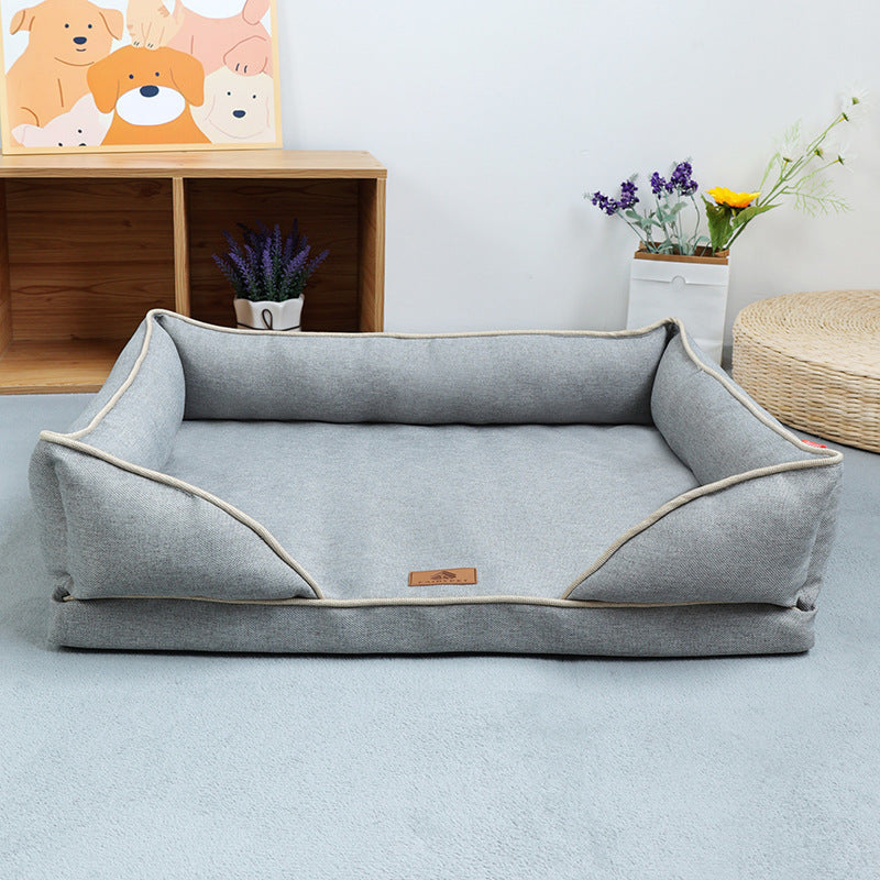 Linen Square Nest Removable And Washable Four Seasons Universal Kennel Dogs Bed