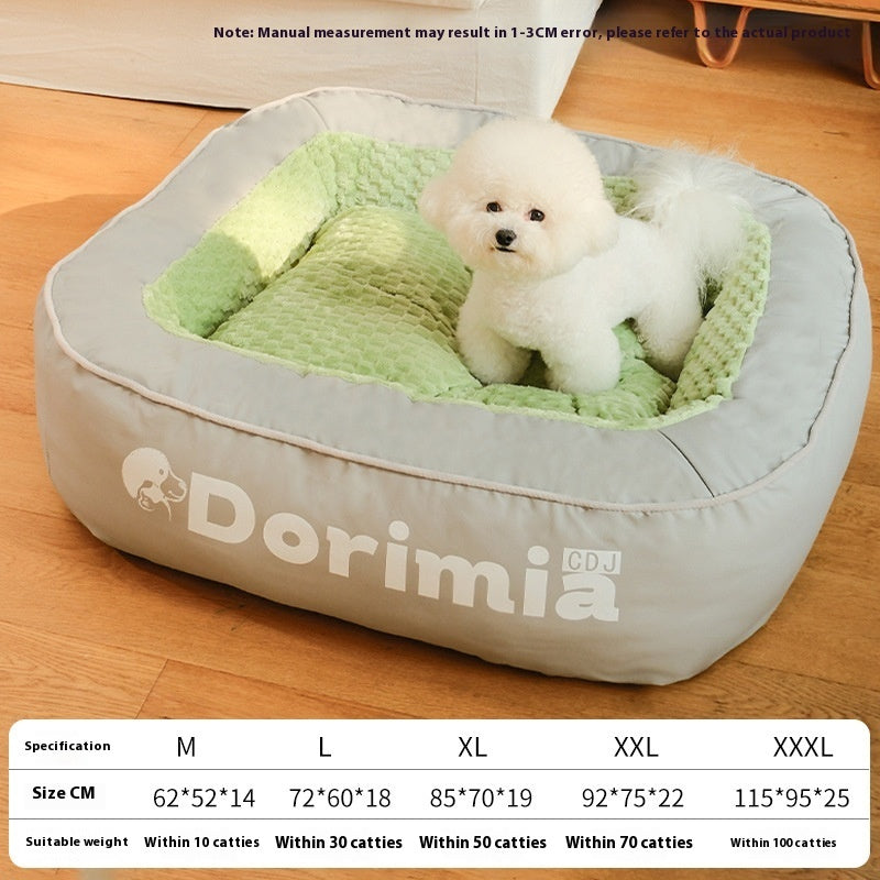 Winter Warm Removable And Washable Simple Printed Kennel